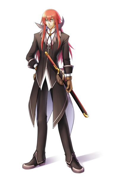 glasses gloves green_eyes red_hair richter_abend shoes sword tales_of_(series) tales_of_symphonia tales_of_symphonia_knight_of_ratatosk weapon