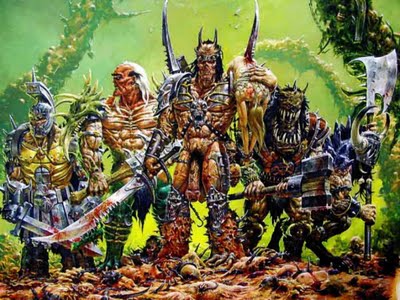 axe band death gwar metal monsters music penis spikes sword weapon