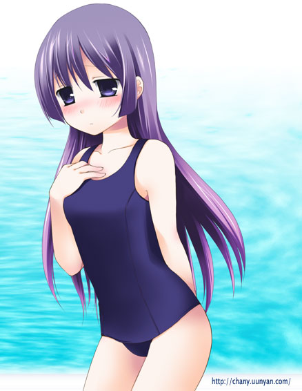 chany hayate_no_gotoku! one-piece_swimsuit saginomiya_isumi school_swimsuit solo swimsuit