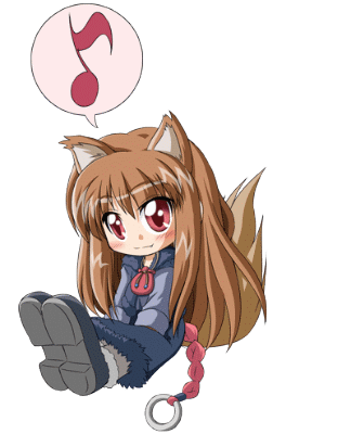 animal_ears animated animated_gif holo long_hair lowres solo spice_and_wolf tail wolf_ears wolf_tail