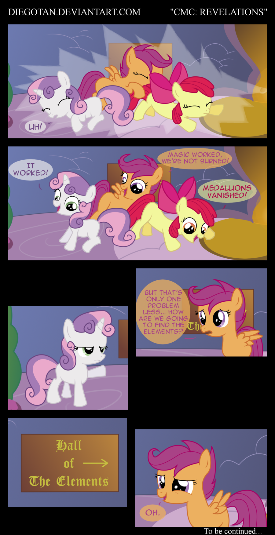 2012 applebloom_(mlp) comic dialogue diegotan dt english_text equine female fire fireplace friendship_is_magic hair hooves horn horse inside mane my_little_pony pegasus plant pony scootaloo_(mlp) sweetie_belle_(mlp) tree unicorn wings wood