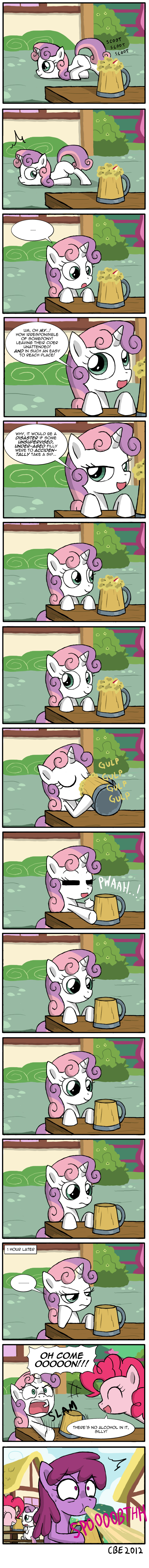 cider comic crimsonbugeye cub dialog dialogue english_text equine female feral friendship_is_magic hair horn horse mammal my_little_pony pinkie_pie_(mlp) pony sweetie_belle_(mlp) text unicorn young