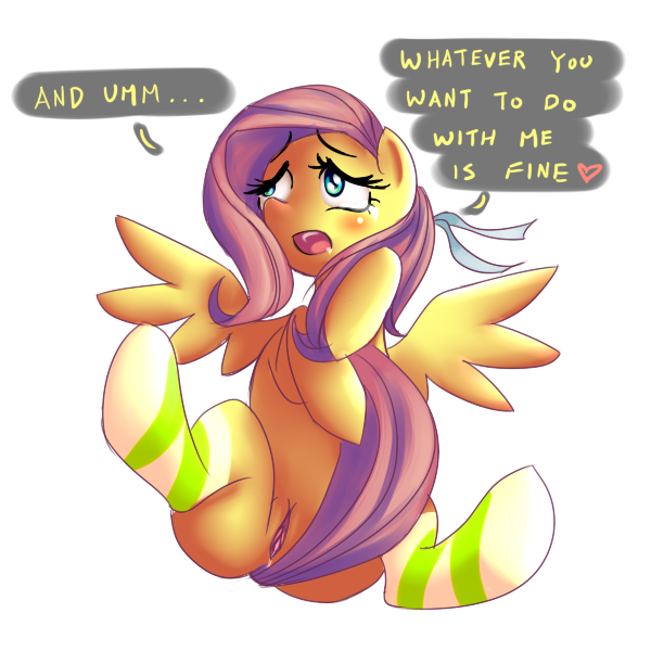 &hearts; equine female feral fluttershy_(mlp) friendship_is_magic hair horse mammal my_little_pony pegasus pink_hair ponilove pony pussy wings