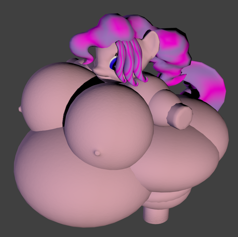 anthrofied breasts dorian equine female friendship_is_magic horse mammal morbidly_obese my_little_pony nipples nude overweight pinkie_pie_(mlp) pony what