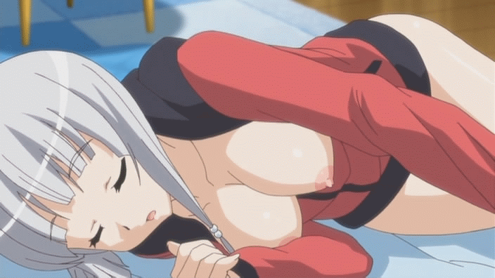 1girl animated animated_gif bed bottomless breasts breasts_outside breathing clock_up clockup collaboration_works defenceless defenseless imminent_rape jersey nipples open_clothes open_mouth open_shirt please_rape_me! poro sari_(please_rape_me!) sex shirt short_hair silver_hair sleeping thighs