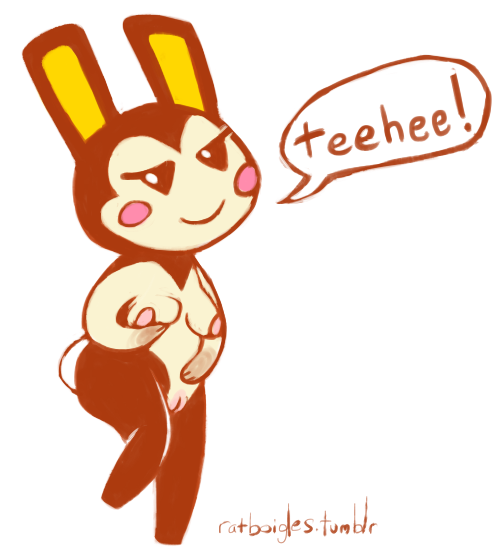 animal_crossing blush breasts bunnie bunnie_(animal_crossing) english_text female lagomorph mammal nintendo nipples nude pink_nipples plain_background pussy rabbit ratbutts restricted_palette smile solo text video_games white_background wide_hips