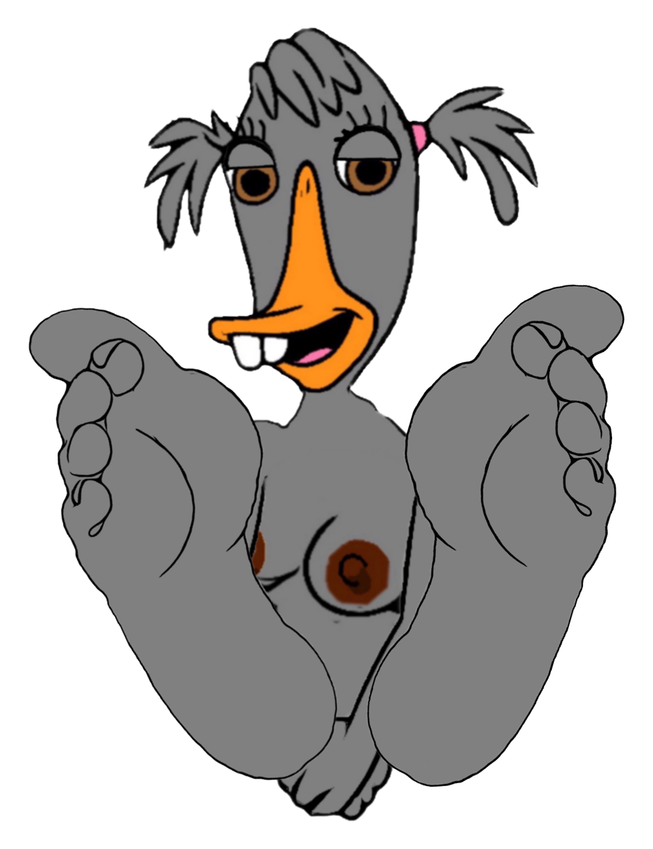 abby_mallard anthro breasts chicken_little_(2005) disney feet female hi_res looking_at_viewer presenting smile smiling_at_viewer solo