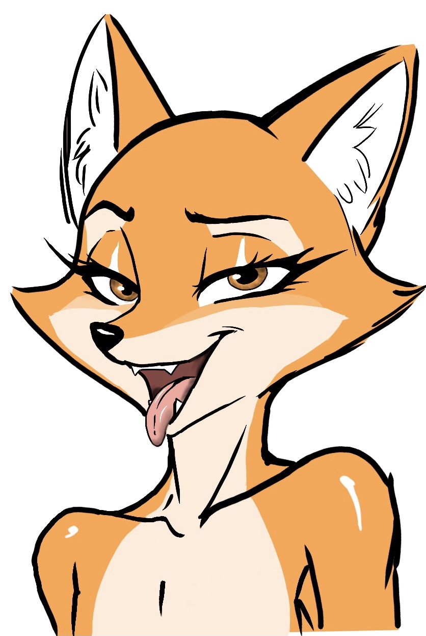 ahegao anthro black_nose breasts canid canine eyelashes f4ephantomii female fox fur glistening glistening_body glistening_skin hi_res inner_ear_fluff looking_at_viewer looking_pleasured makeup mammal multicolored_body nude oiled oiled_body oiled_up open_mouth orange_body orange_fur small_breasts smile smiling_at_viewer solo tongue tongue_out tuft two_tone_body white_body white_fur