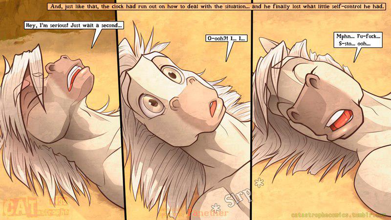 16:9 anthro chuck_(catastrophe) english_text equid equine faf horse male mammal solo text widescreen