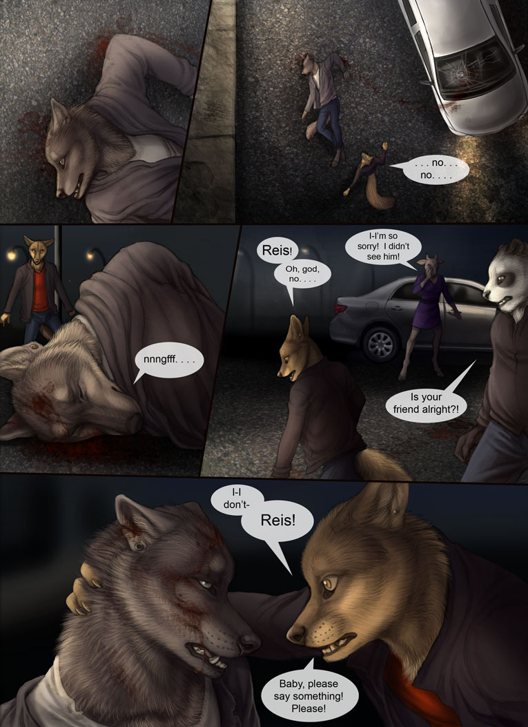 blood canine caprine car comic dialog drama ear_piercing female fennec fox gay grey_wolf male mammal marcus piercing reis rukis sheep text wolf yellow_eyes