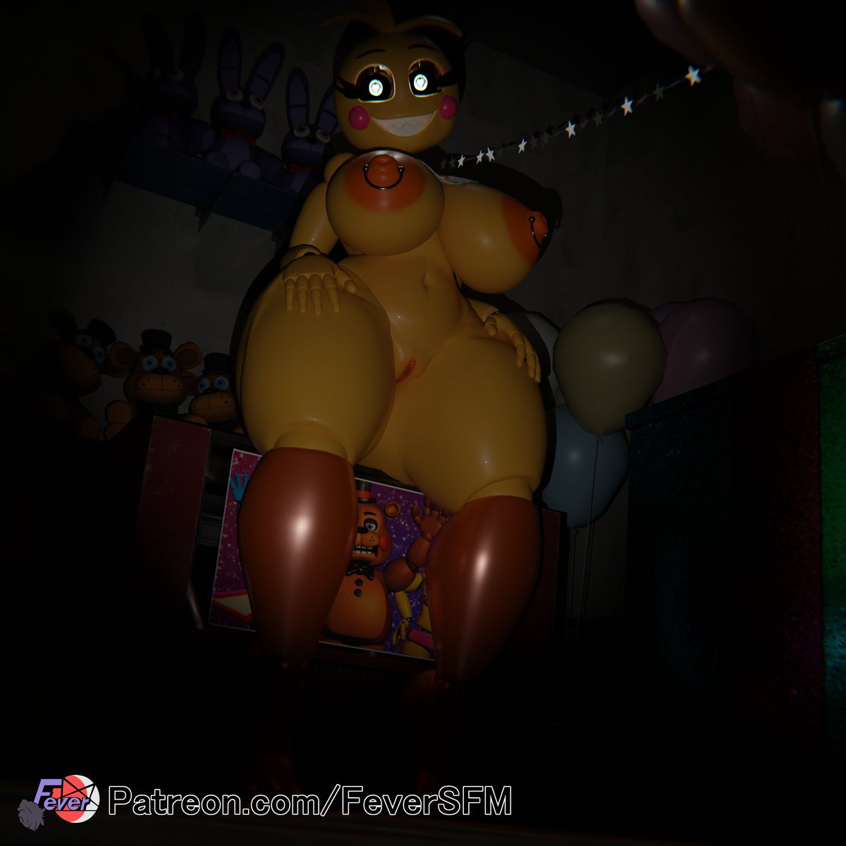 1:1 2024 5_fingers animatronic anthro areola avian balloon big_breasts bird blush blush_stickers breasts chicken female feversfm fingers five_nights_at_freddy's five_nights_at_freddy's_2 galliform gallus_(genus) genitals hi_res inflatable lovetaste_chica machine nipple_piercing nipple_ring nipples non-mammal_breasts orange_areola orange_body orange_nipples orange_pussy phasianid piercing pussy ring_piercing robot scottgames solo text thick_thighs toy_chica_(fnaf) url yellow_body
