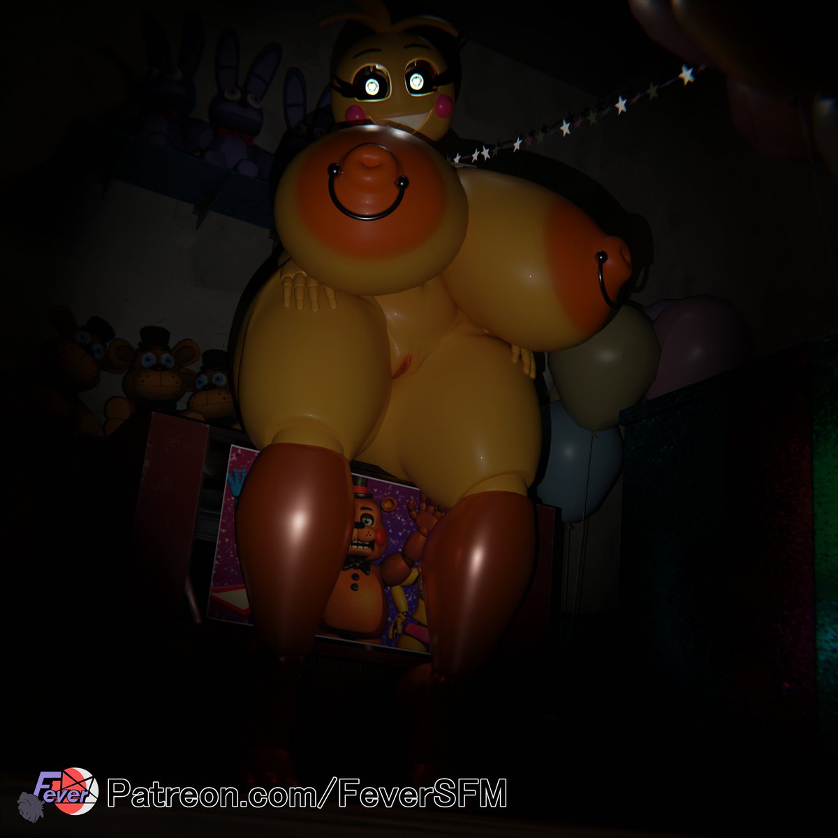 1:1 2024 5_fingers animatronic anthro areola avian big_breasts bird blush blush_stickers breasts chicken female feversfm fingers five_nights_at_freddy's five_nights_at_freddy's_2 galliform gallus_(genus) genitals hi_res huge_breasts lovetaste_chica machine nipple_piercing nipple_ring nipples non-mammal_breasts orange_areola orange_body orange_nipples orange_pussy phasianid piercing pussy ring_piercing robot scottgames solo text thick_thighs toy_chica_(fnaf) url yellow_body