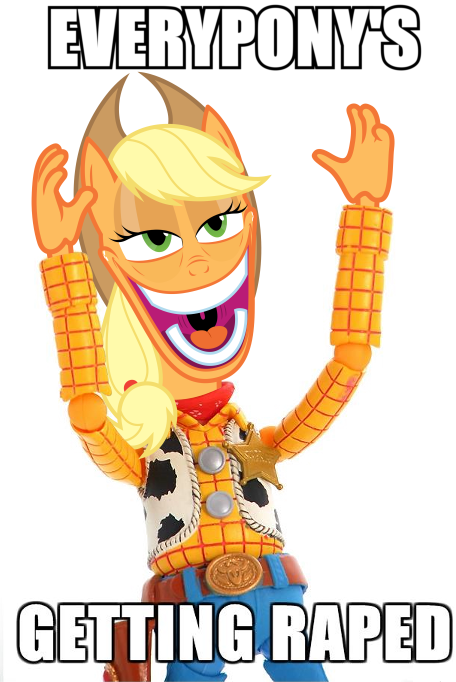 anthro creepy crossover equine female friendship_is_magic horse mammal my_little_pony nightmare_fuel pony rape_face reaction_image sheriff_woody_pride toy_story what where_is_your_god_now