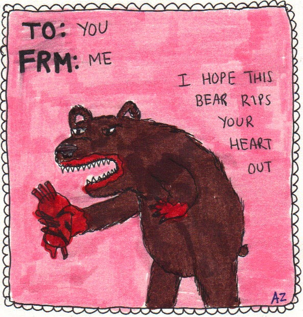 &hearts; bear blood english_text unknown_artist valentine's_day