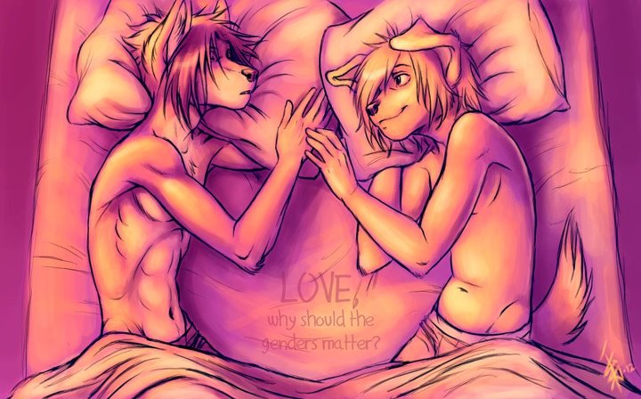 bed boxers canine contact cute duo eye eye_contact gay love male mammal oomizuao slim spike_(spike_the_novel) thin underwear