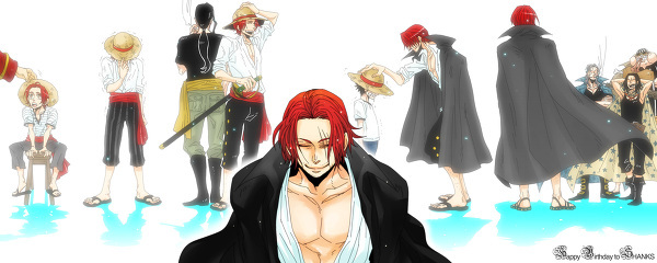 6+boys age_progression amputee ben_beckman black_hair cape child cigarette crying dual_persona eating food gol_d_roger hat jacket_on_shoulders lowres lucky_roux male male_focus male_only monkey_d_luffy multiple_boys multiple_persona one_piece open_collar ponytail red_hair saber_(weapon) sandals sash scar shanks sheathed_sword shirt smoking straw_hat striped striped_shirt sword time_progression weapon yasopp