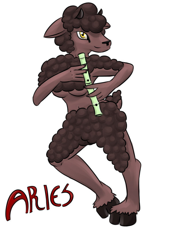 alpha_channel aries breasts brown_fur caprine english_text female fur godheadharley hair hooves horn looking_at_viewer mammal nude plain_background sheep smile solo text transparent_background yellow_eyes