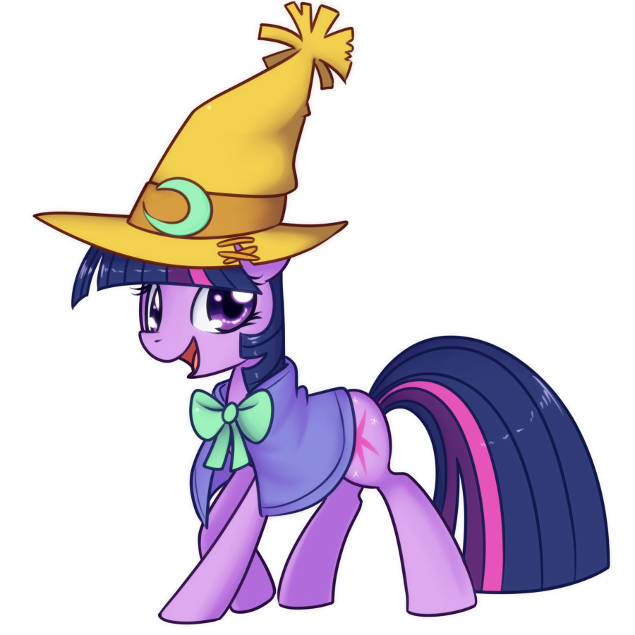 cutie_mark equine female feral friendship_is_magic hair hat horn horse looking_at_viewer mammal moon multi-colored_hair my_little_pony pony purple_eyes smile solar-slash solo twilight_sparkle_(mlp) unicorn wizard_hat
