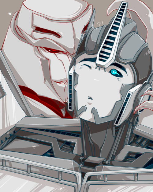 blue_eyes megatron optimus_prime red_eyes transformers transformers_prime yaoi