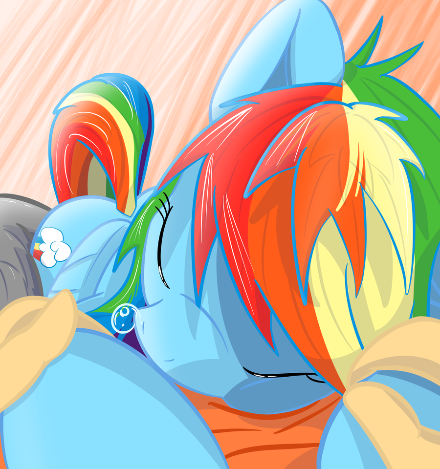 bubble clothing cutie_mark equine eyes_closed friendship_is_magic hair horse human matackable multi-colored_hair my_little_pony pegasus pony rainbow_dash_(mlp) rainbow_hair simple_background sleeping wings