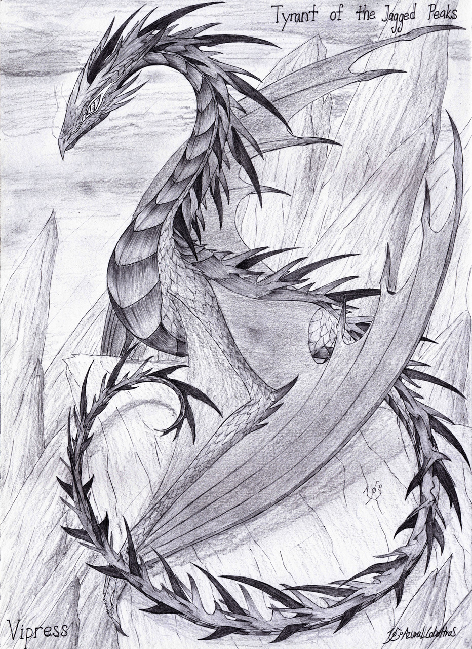 azural_cobaltros dragon greyscale monochrome smoke vipress wings wyvern