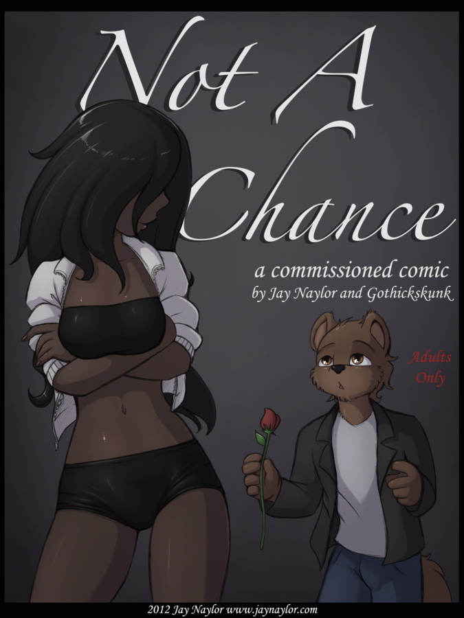 anthro black_hair canine clothed clothing comic cover cover_page cuckold english_text female flower gothicskunk hair hair_over_eyes human jay_naylor male mammal netorare rose skimpy text