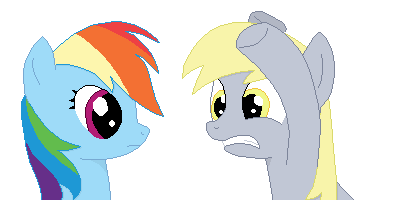 animated derpy_hooves_(mlp) duo equine female feral friendship_is_magic hair horse mammal multi-colored_hair my_little_pony plain_background pony purple_eyes rainbow_dash_(mlp) rainbow_hair tomdantherock transparent_background yellow_eyes