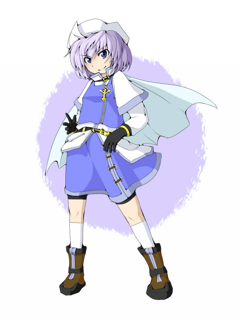 advent_cirno alternate_costume bad_id bad_pixiv_id belt blue_eyes cape futomashio gloves hat letty_whiterock pink_hair short_hair smile solo standing touhou