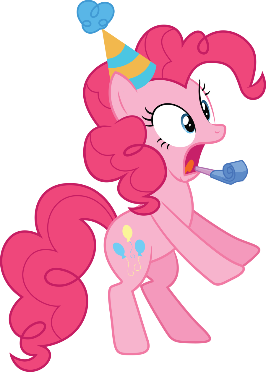 2012 blue_eyes cutie_mark equine female friendship_is_magic hair hi_res horse my_little_pony open_mouth party_hat pink_hair pinkie_pie_(mlp) plain_background pony quanno3 solo transparent_background vector