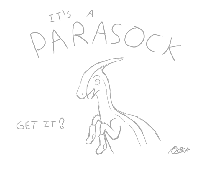 dinosaur humor parasaur pun scalie socks