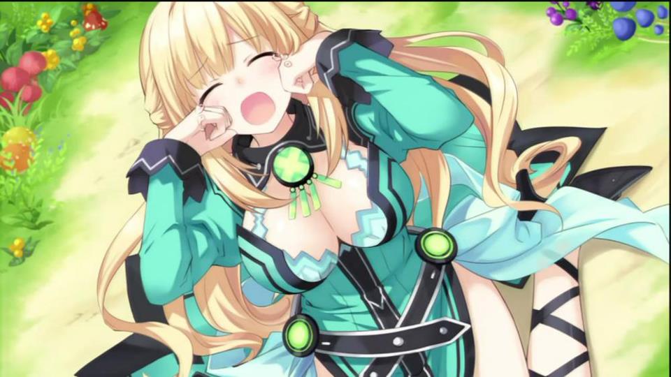 1girl big_breasts blonde_hair breasts choujigen_game_neptune compile_heart crying idea_factory long_hair neptune_(series) solo tears vert