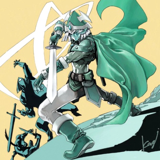 armor celtic_guardian elf kazuki_takahashi pointy_ears sword weapon yu-gi-oh!