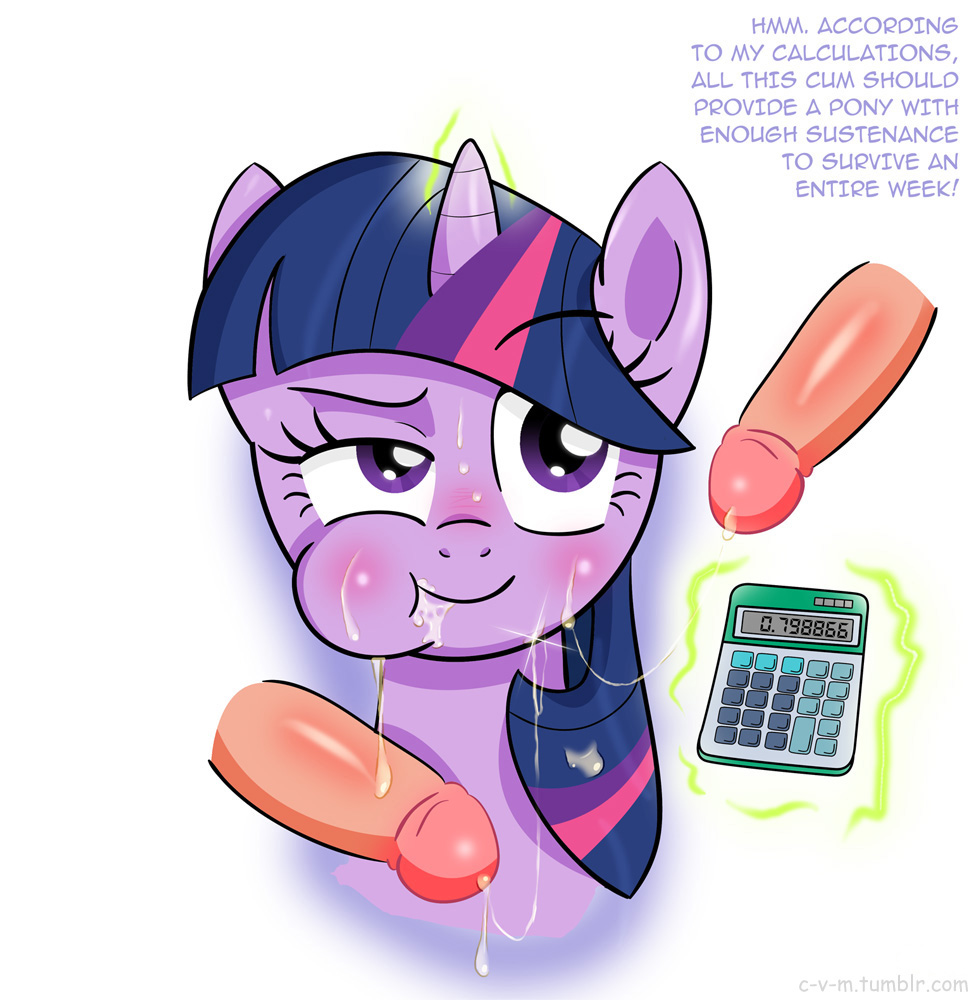 bestiality c-v-m calculator cum cum_on_face cum_string cumstring dialog dialogue disembodied_penis english_text equine feral friendship_is_magic hair horn horse human humanoid_penis interspecies levitation magic male mammal my_little_pony penis pony purple_eyes shaded text twilight_sparkle_(mlp) two_tone_hair unicorn