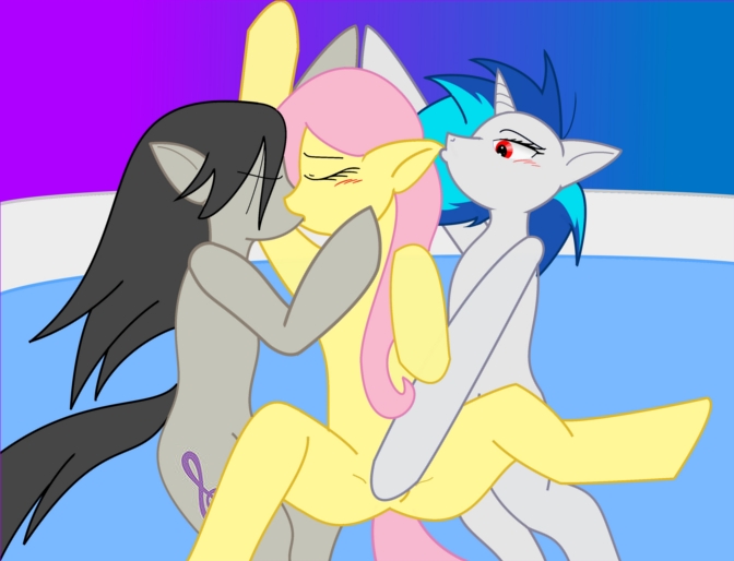 fluttershy friendship_is_magic my_little_pony octavia vinyl_scratch