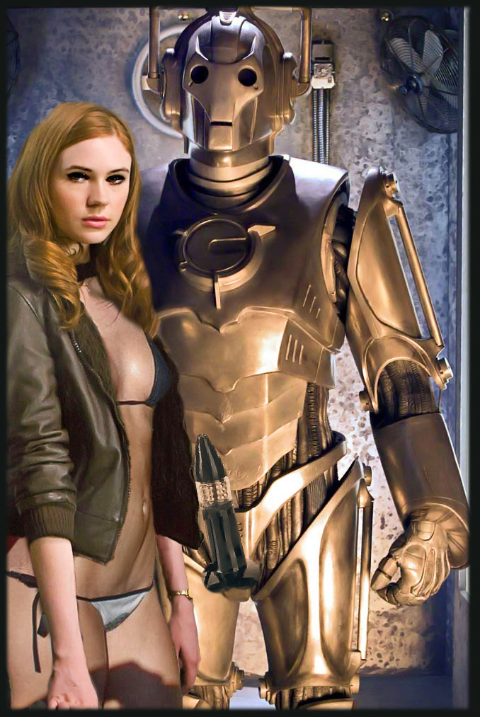 amy_pond cyberman doctor_who fakes karen_gillan