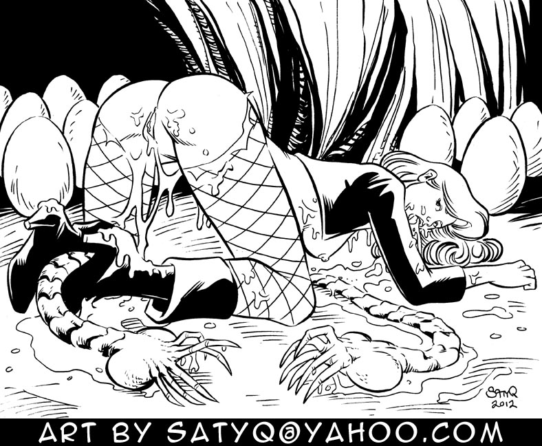 alien black_canary dc facehugger satyq xenomorph