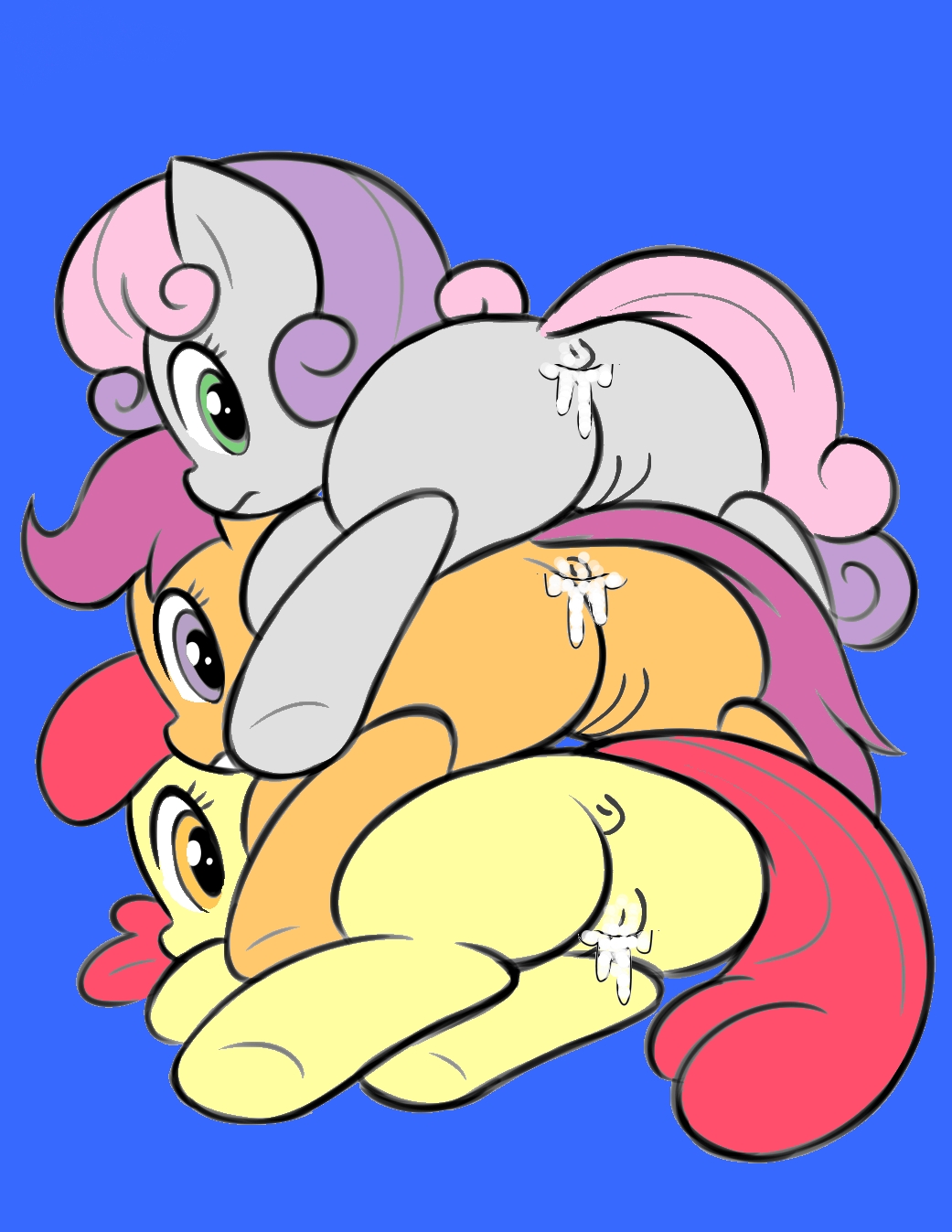 apple_bloom cutie_mark_crusaders friendship_is_magic megasweet my_little_pony scootaloo sweetie_belle zekromlover