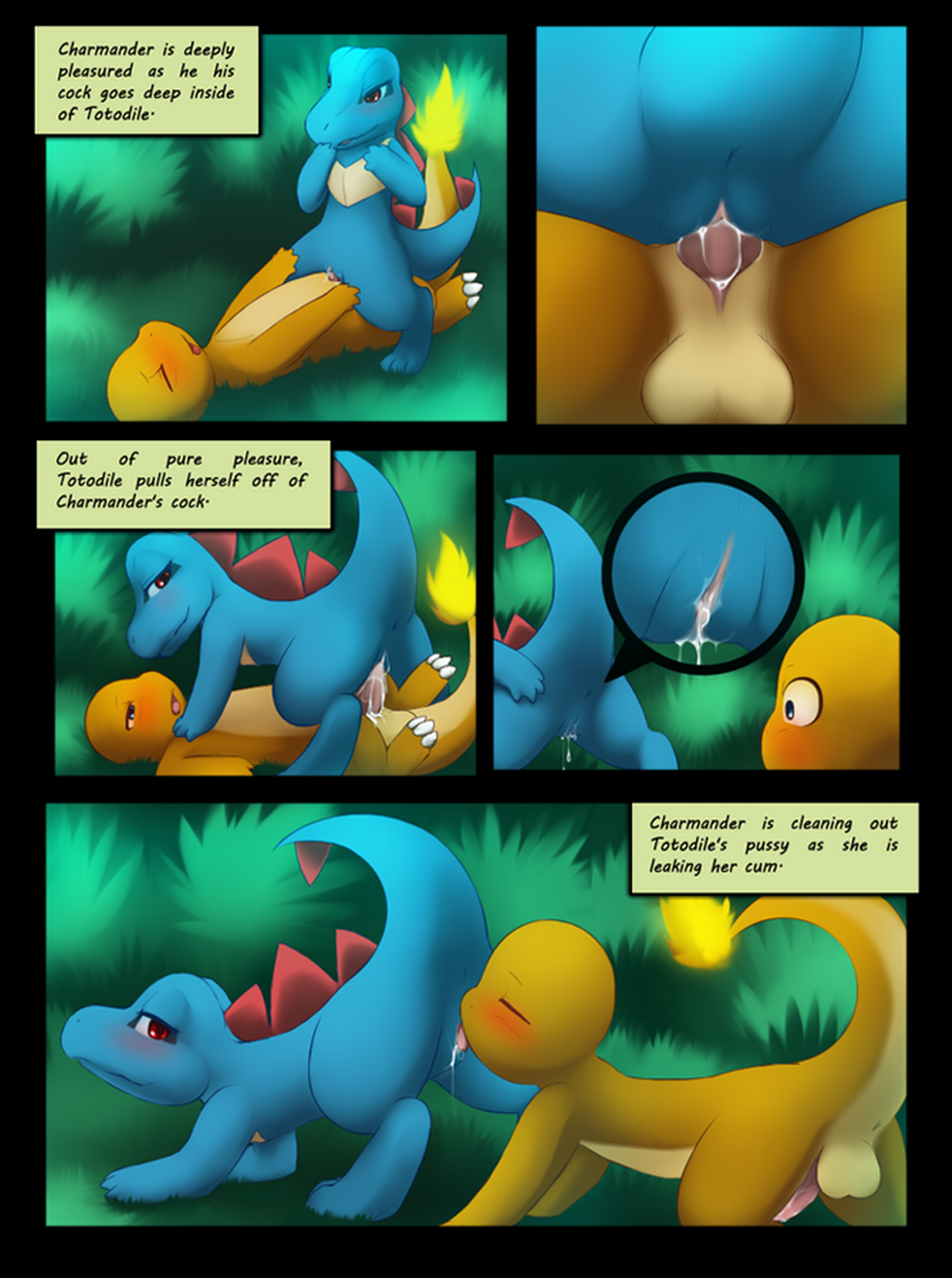 charmander comic darkmirage pokemon totodile