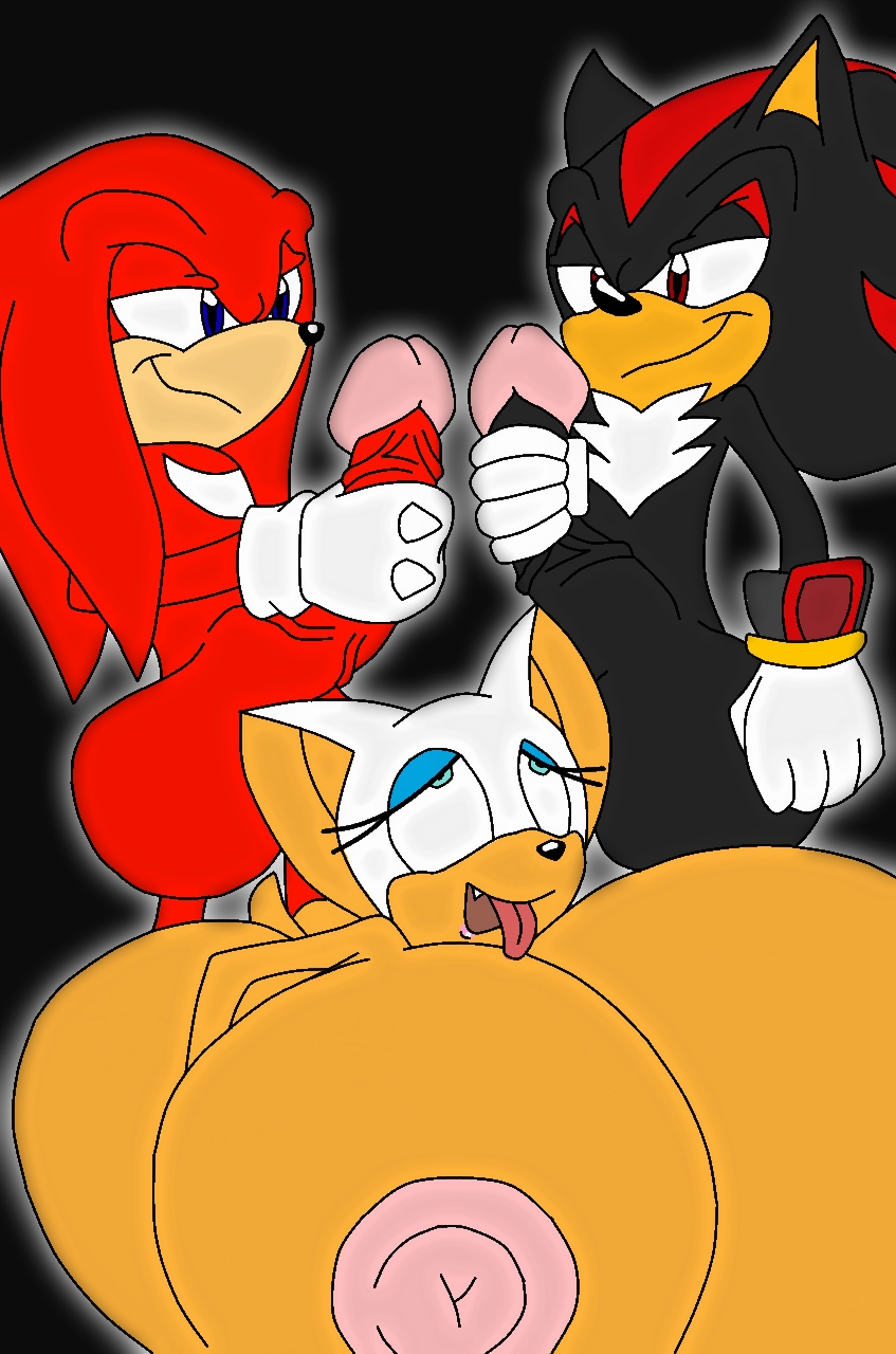 knuckles_the_echidna rouge_the_bat shadow_the_hedgehog sonic_team supersonicrulaa