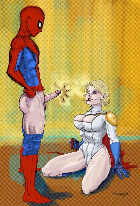 crossover dc marvel power_girl spider-man