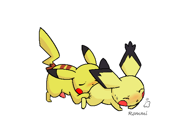 pichu pikachu pokemon rommi tagme