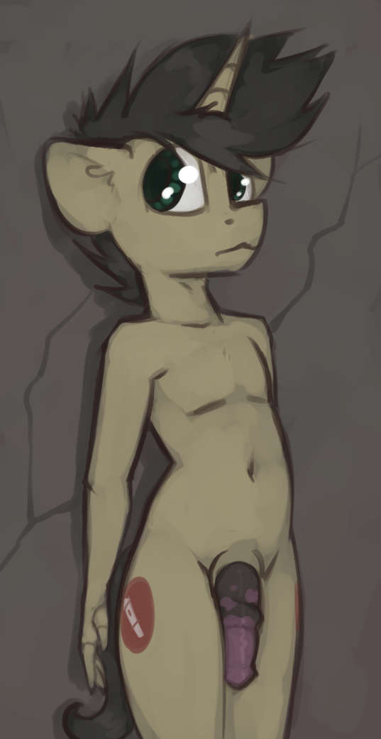 anthro equine fan_character horn male mammal marsminer my_little_pony nude penis pone_keith unicorn