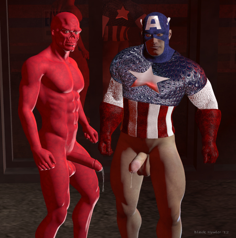 black_howler captain_america marvel red_skull steve_rogers