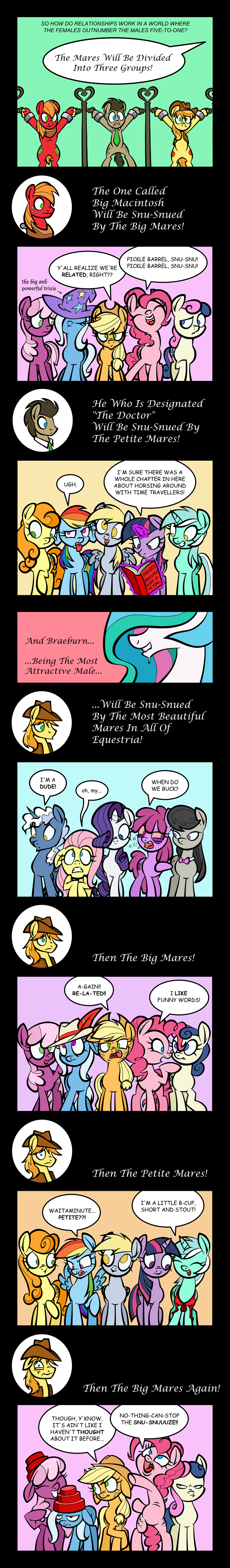 applejack_(mlp) berry_punch_(mlp) big_macintosh_(mlp) blonde_hair blue_eyes blue_fur blue_hair bonbon_(mlp) book braeburn_(mlp) carrot_top_(mlp) cheerilee_(mlp) cutie_mark death_by_snoo_snoo derpy_hooves_(mlp) dialog dialogue doctor_whoof_(mlp) doctor_whooves_(mlp) drooling english_text equine female feral fluttershy_(mlp) friendship_is_magic fur futurama green_eyes group hair hat horn horse humor imminent_death imminent_sex lyra_(mlp) lyra_heartstrings_(mlp) male mammal multi-colored_hair my_little_pony necktie octavia_(mlp) open_mouth orange_fur pegasus pink_fur pink_hair pinkie_pie_(mlp) pokey_pierce_(mlp) pony princess princess_celestia_(mlp) purple_eyes purple_fur purple_hair rainbow_dash_(mlp) rainbow_hair rarity_(mlp) royalty saliva text toonbat trixie_(mlp) twilight_sparkle_(mlp) two_tone_hair unicorn wings