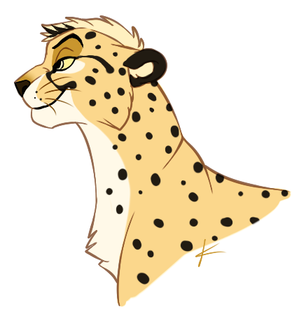 cheetah feline feral knon lion_king_style male mammal plain_background solo spots white_background