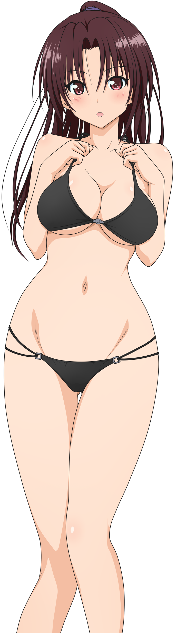 absurdres bikini breasts highres kujou_rin long_image mizugi photoshop swimsuit tall_image to_love-ru to_love-ru_darkness transparent_background transparent_png uncensored