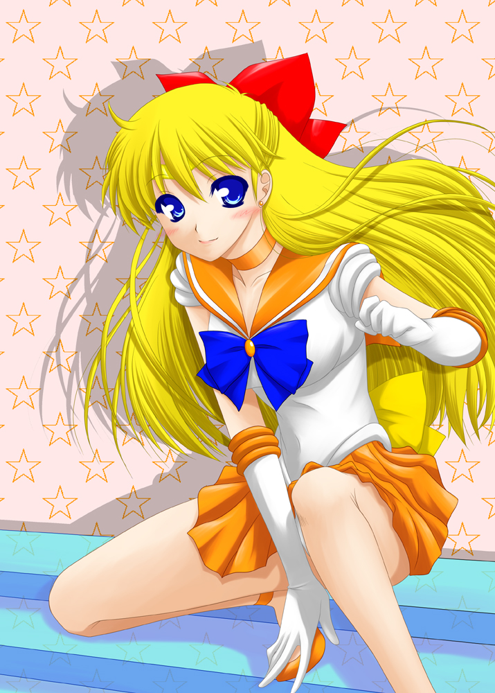 aino_minako akanako bishoujo_senshi_sailor_moon blonde_hair blue_eyes bow hair_bow sailor_venus