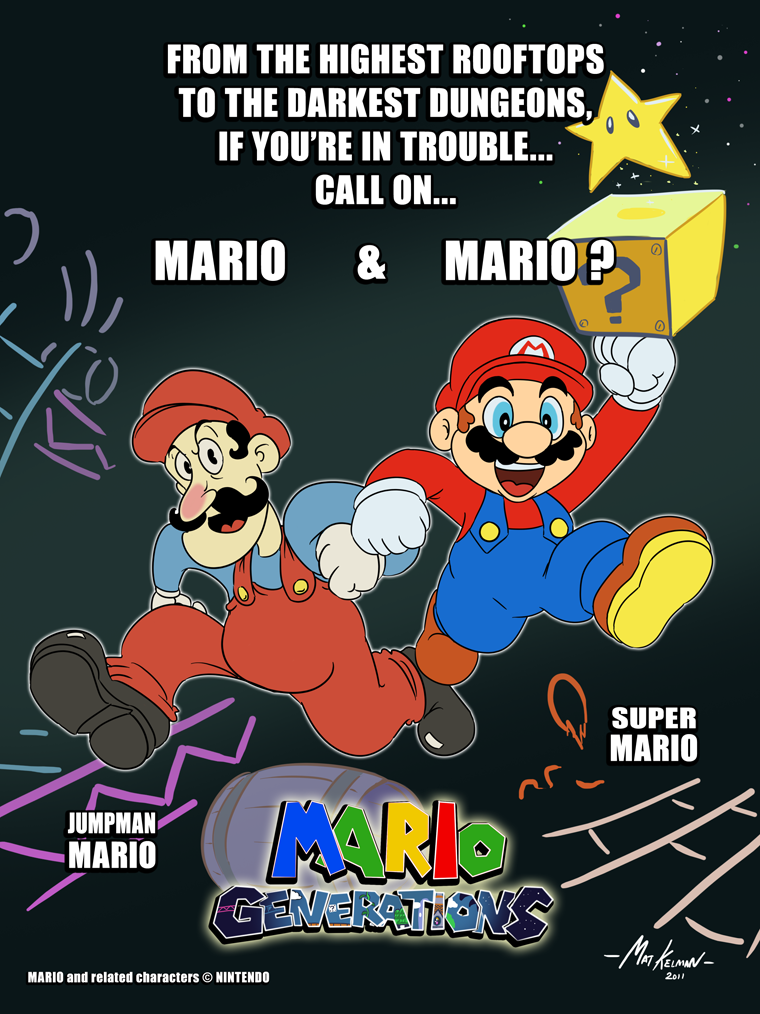 ?_block black_hair blue_eyes brown_hair classic classic_mario dual_persona hat mario mustache nintendo overalls parody starman super_mario_bros.