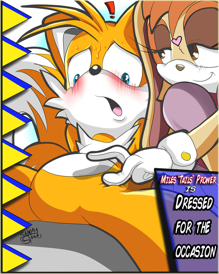 ! &lt;3 age_difference anthro blue_eyes blush brown_eyes brown_hair canine comic english_text female fox hair lagomorph male miles_prower milf mother orange_hair rabbit sammy_stowes sega smile sonic_(series) vanilla_the_rabbit young