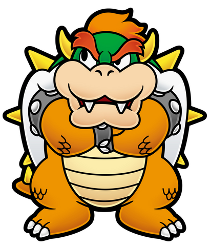 bowser crossed_arms lowres official_art paper_mario super_mario_bros. super_paper_mario